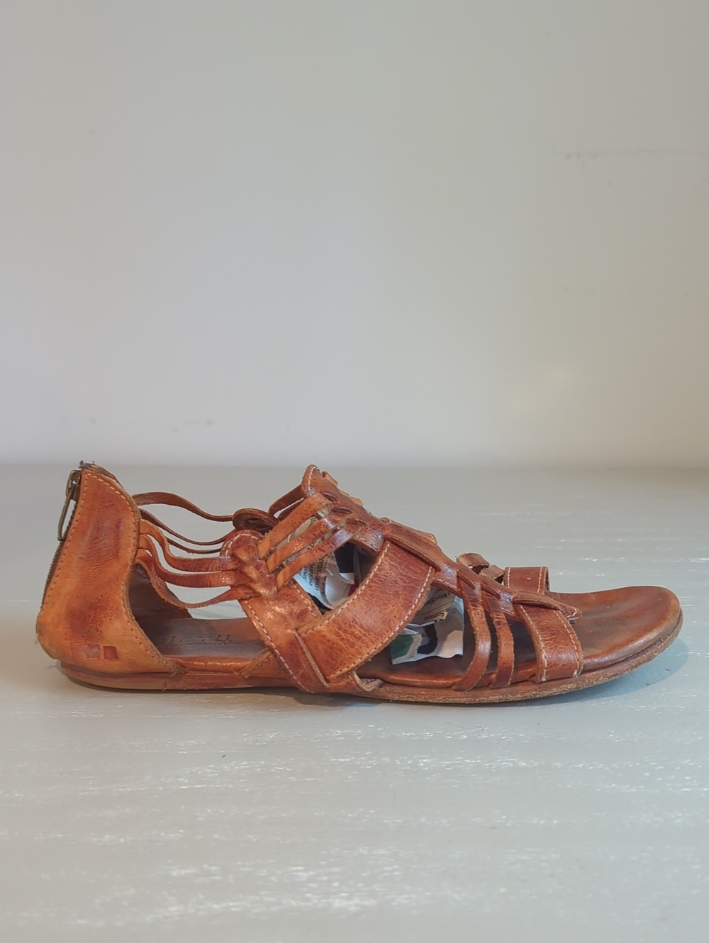BEDSTU Cara Gladiator Sandals Brown Leather size 11